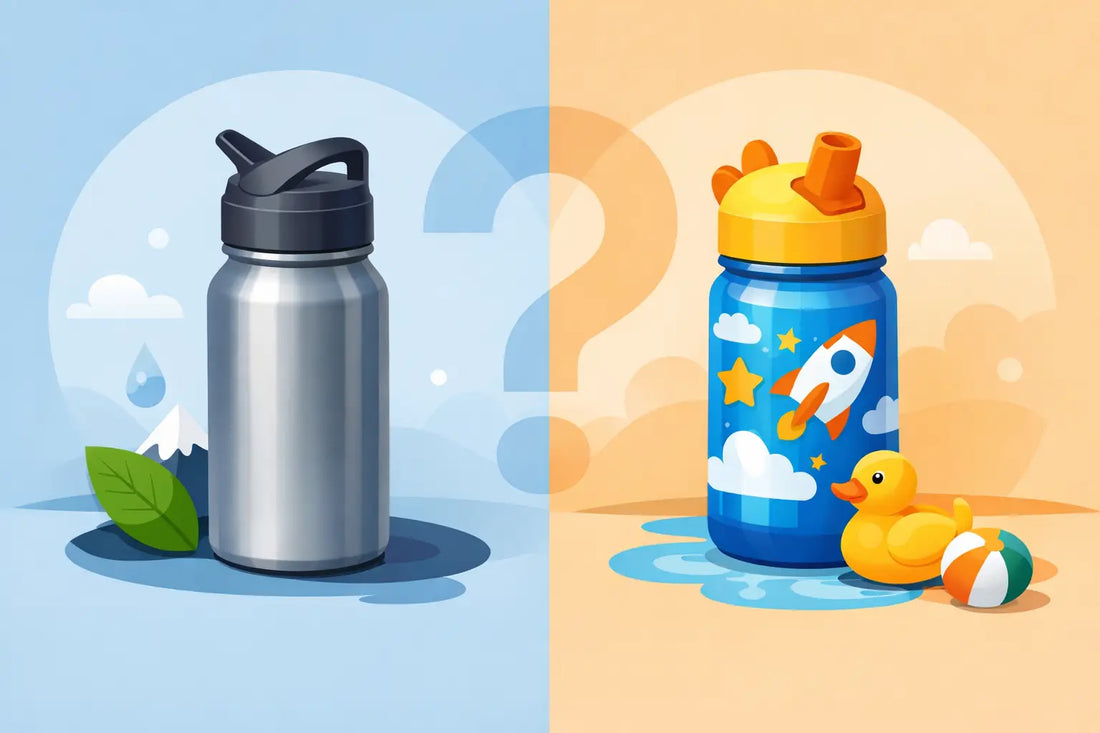 Gourde inox ou plastique enfant : que choisir ?