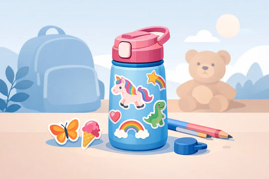 Gourde enfant avec stickers - le bon choix