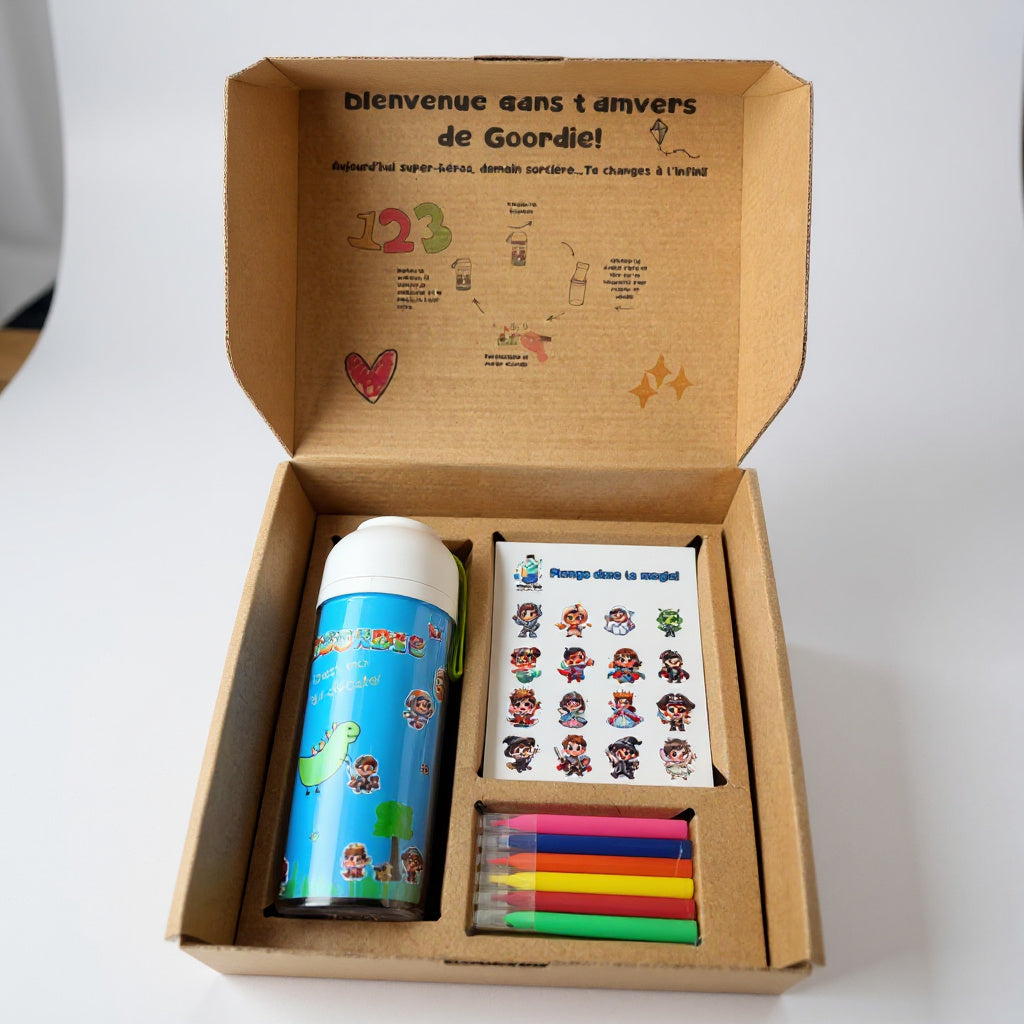 Goordie - Kit gourde personnalisable enfant - vert